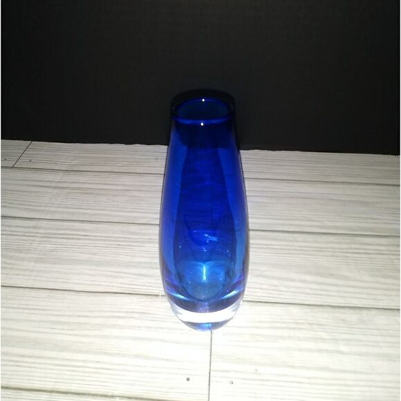 MCM Cobalt Blue Vase 6” Tall Retro Decorative Home Decor - Picture 1 of 10
